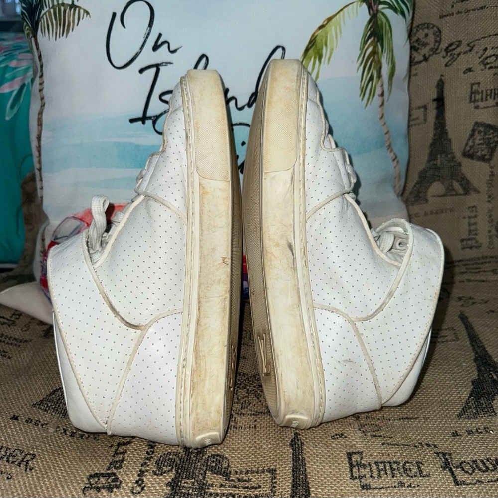 Auth Louis Vuitton Acapulco Men's White Leather Perforated Sneakers Size 6.5 - Picture 11 of 13
